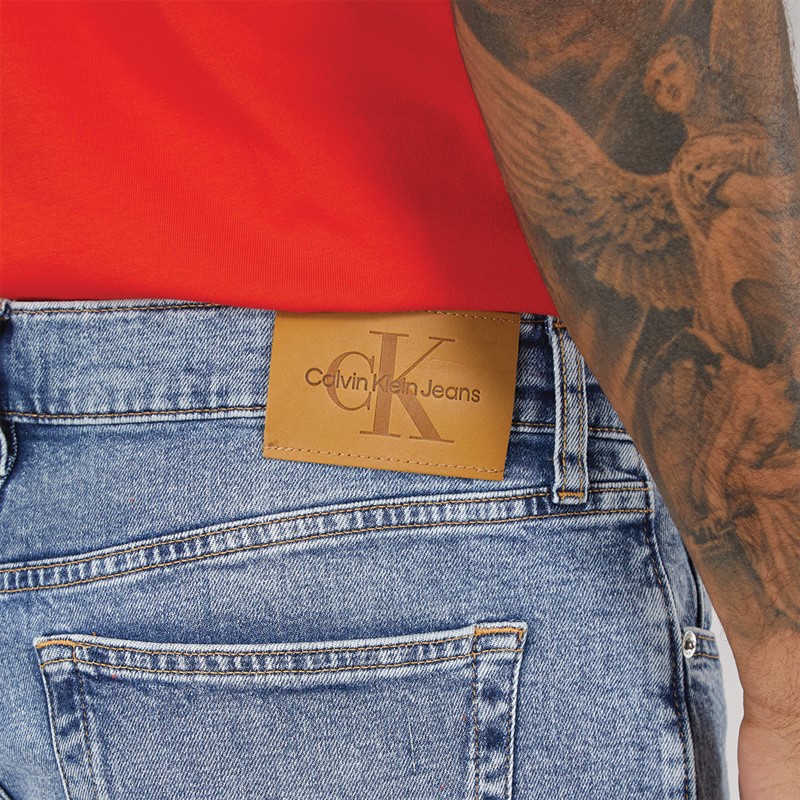 Calvin Klein Jeans Mens Slim Taper Jeans Denim Light