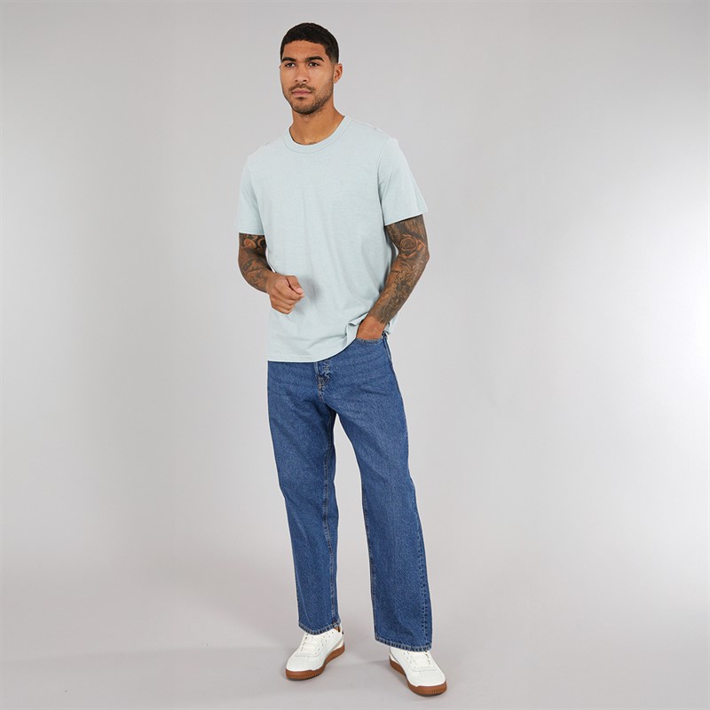 Calvin Klein Jeans Mens Hemp Jersey T-Shirt Puritan Gray