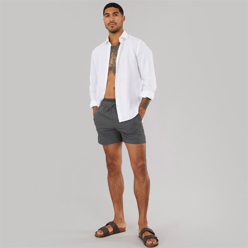 Calvin Klein Jeans Mens Swim Shorts Dark Shadow