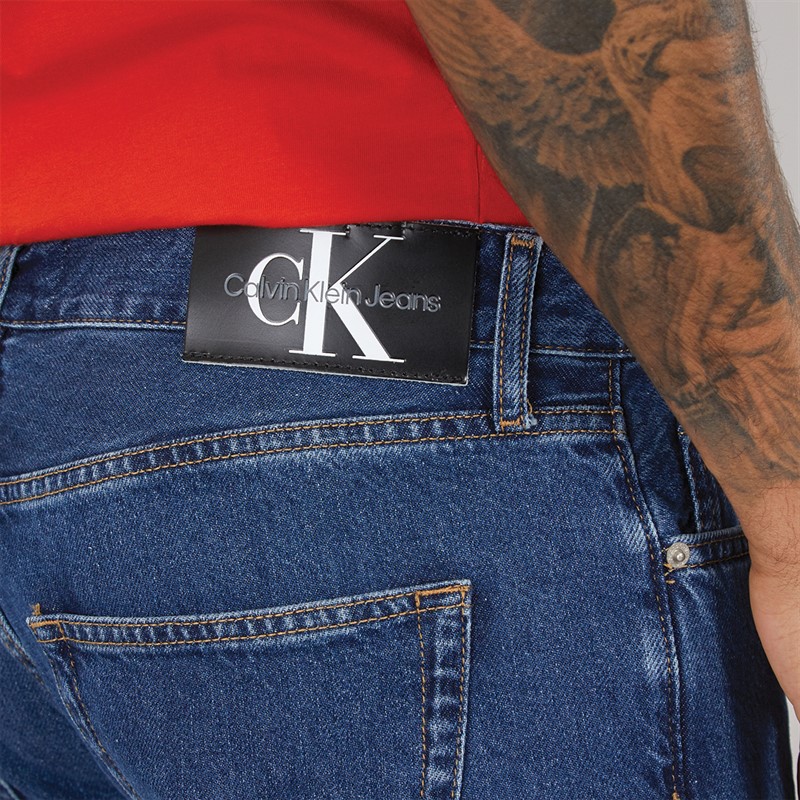 Calvin Klein Jeans Mens Dad Jeans Denim Dark