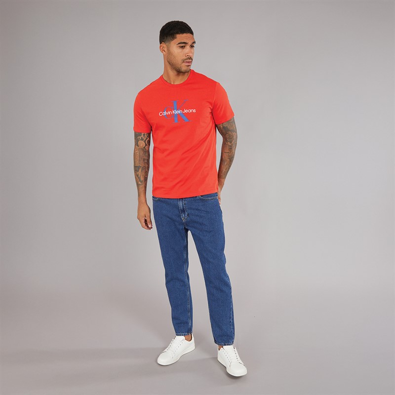 Calvin Klein Jeans Mens Dad Jeans Denim Dark