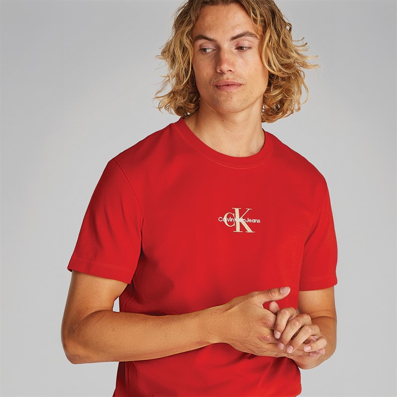 Calvin Klein Jeans T-shirt Monologo Homme Deep Magma