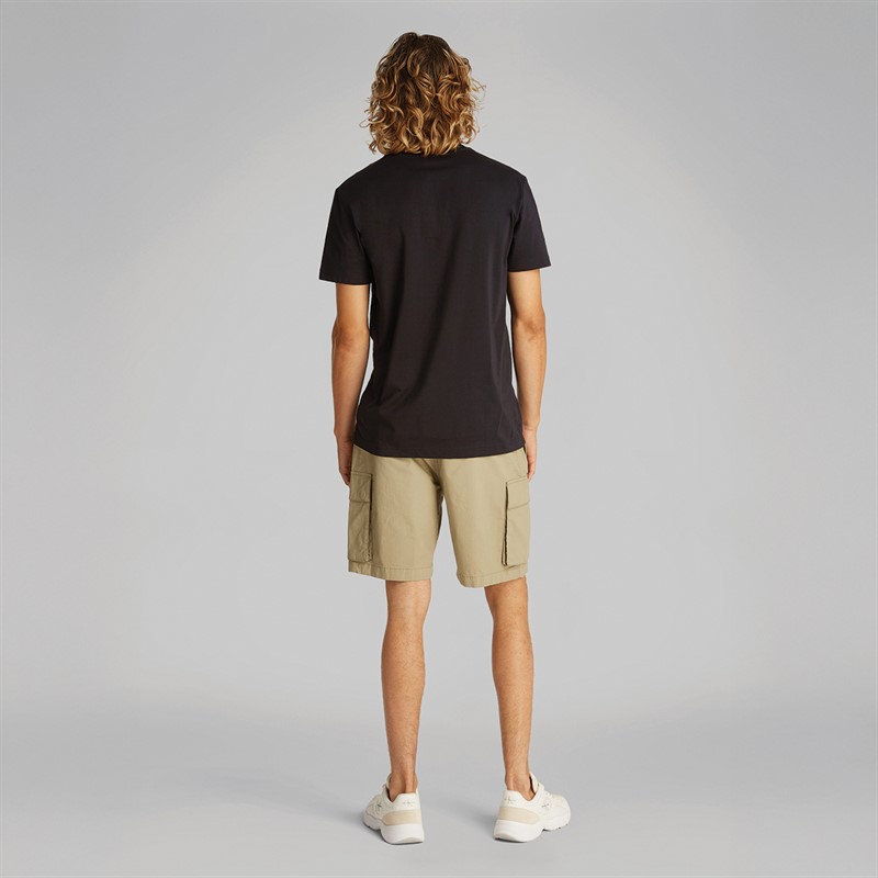 Calvin Klein Jeans Heren Shadow Logo T-Shirt CK Black