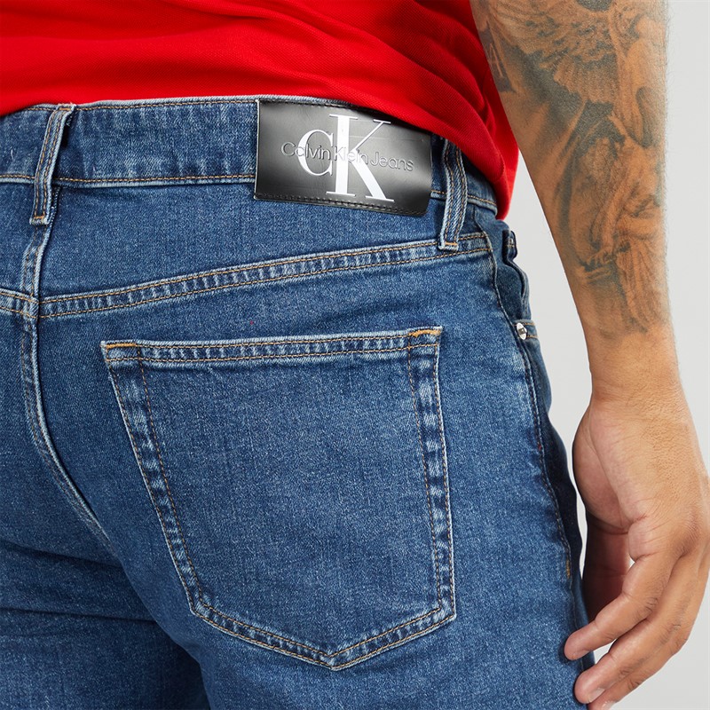Calvin Klein Jeans Herren Jeans Tapered Denim Dunkel