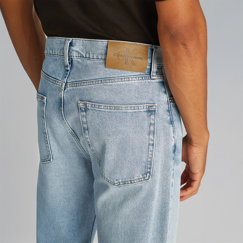 Calvin Klein Jeans Heren Standaard Rechte Jeans Denim Licht