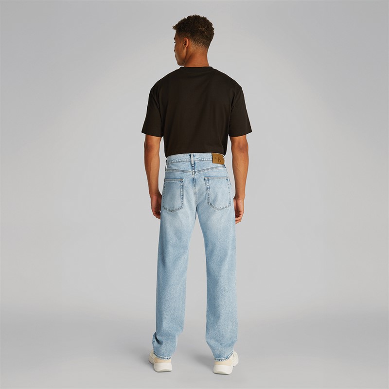 Calvin Klein Jeans Heren Standaard Rechte Jeans Denim Licht