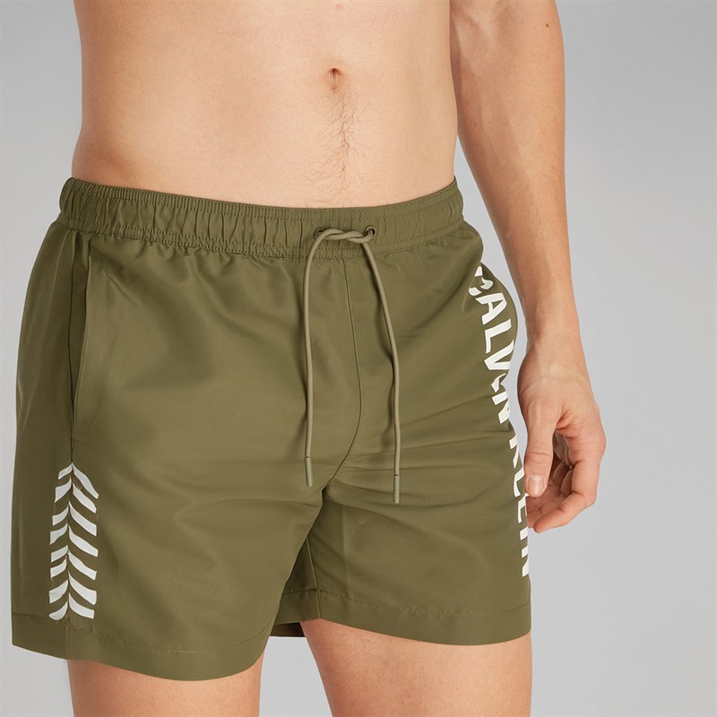 Calvin Klein Jeans Short de bain Homme Olive brûlée
