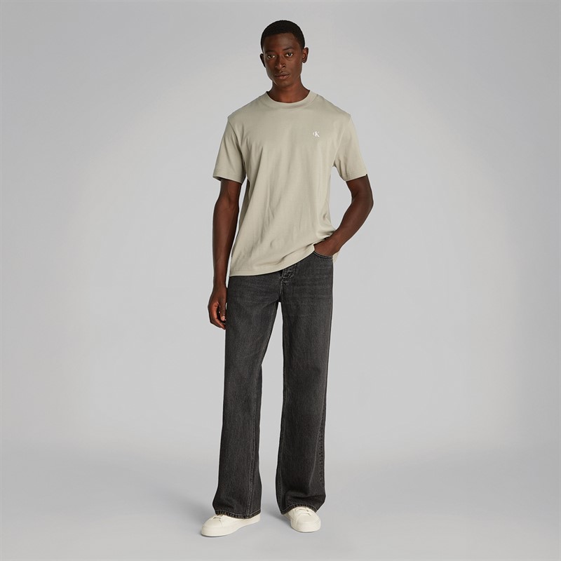 Calvin Klein Jeans Heren Geschilderd T-shirt Laurel Oak