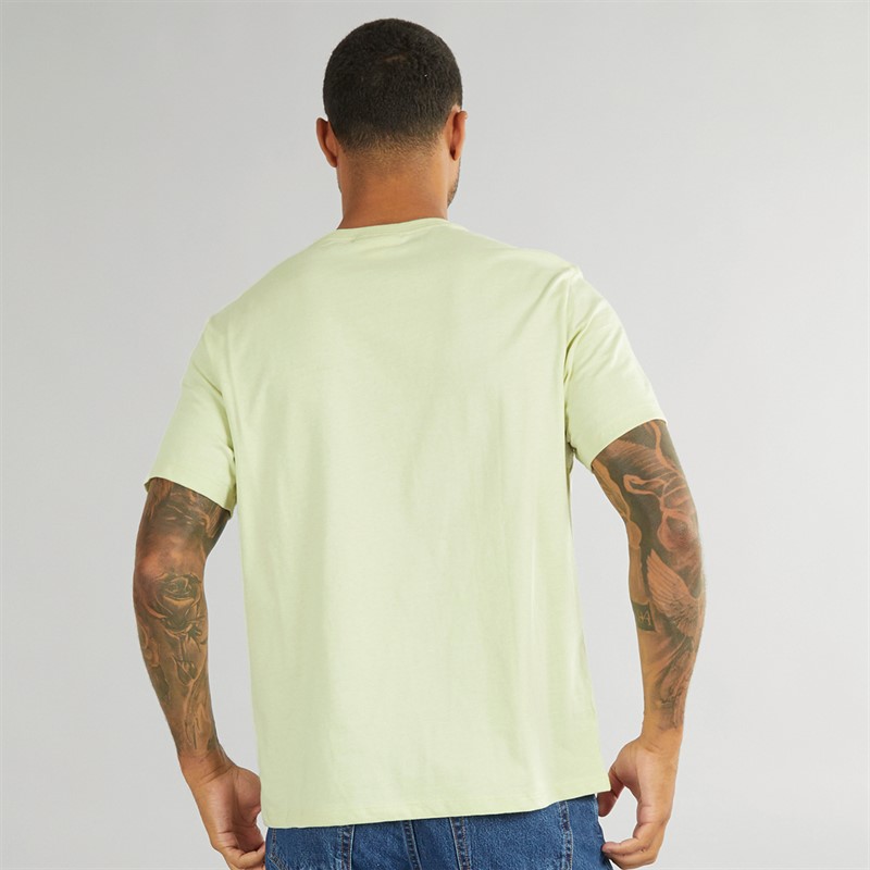 Calvin Klein Jeans Herren Curve Varsity Log T Shirt Aloe Waschung