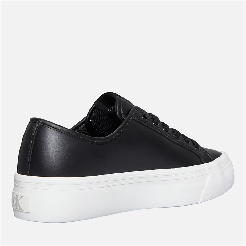 Calvin Klein Jeans Womens Platform Vulc Trainers Ck Black