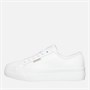 Calvin Klein Jeans Womens Platform Vulc Trainers Bright White