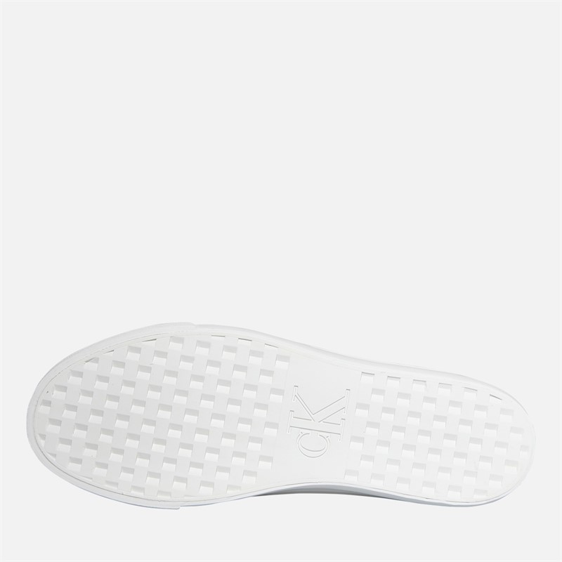 Calvin Klein Jeans Womens Platform Vulc Trainers Bright White