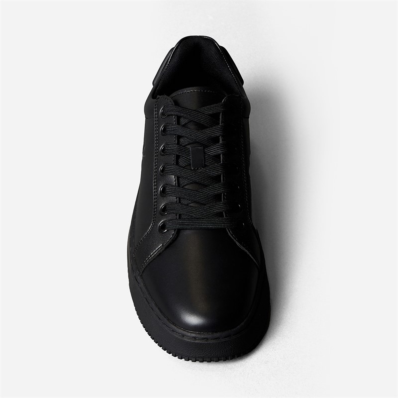 Calvin Klein Jeans Mens Chunky Cupsole Trainers Triple Black