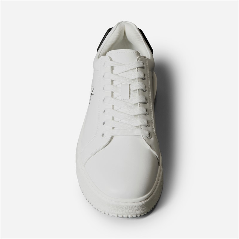 Calvin Klein Jeans Mens Chunky Cupsole Trainers Bright White/Black