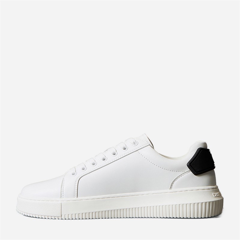 Calvin Klein Jeans Mens Chunky Cupsole Trainers Bright White/Black