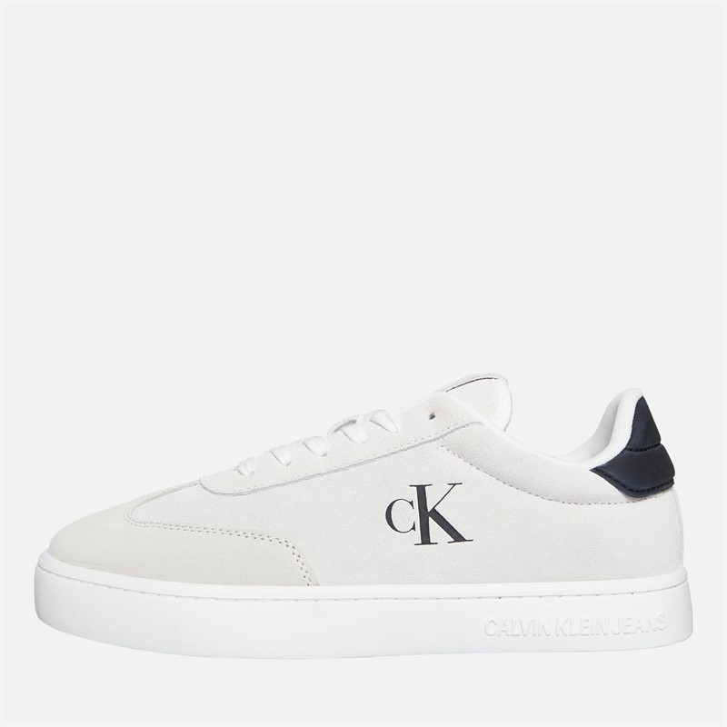 Calvin Klein Jeans Mens Classic Cupsole Trainers Bright White/Black