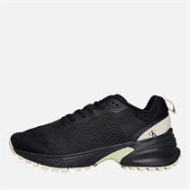 Calvin Klein Jeans Womens Hike Runner Trainers Black/Pistachio/White Jade