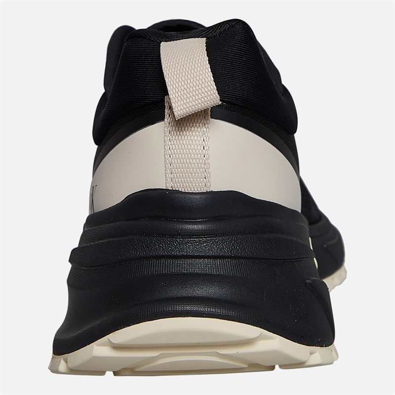 Calvin Klein Jeans Womens Hike Runner Trainers Black/Pistachio/White Jade