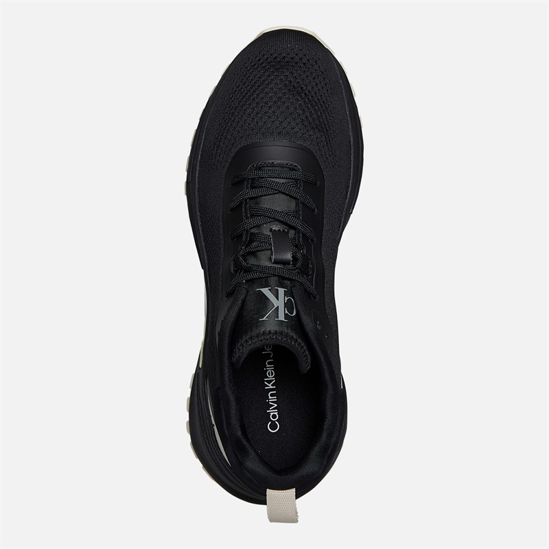 Calvin Klein Jeans Womens Hike Runner Trainers Black/Pistachio/White Jade