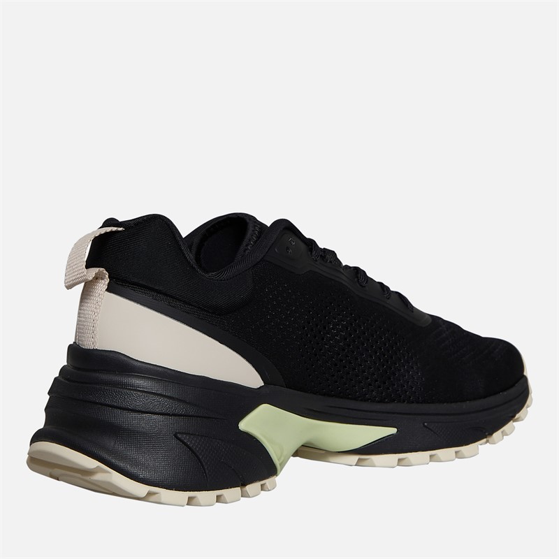 Calvin Klein Jeans Womens Hike Runner Trainers Black/Pistachio/White Jade