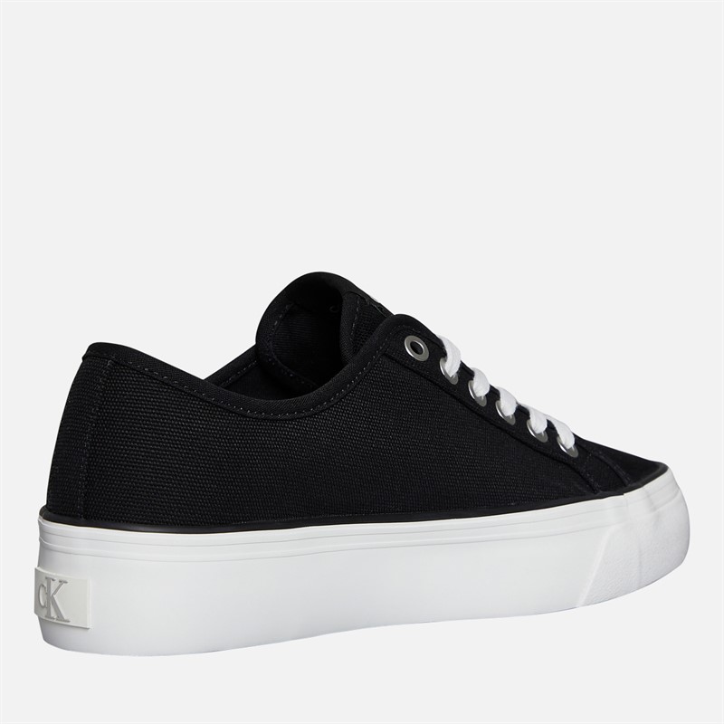 Calvin Klein Jeans Womens Flatform Vulc Trainers Ck Black