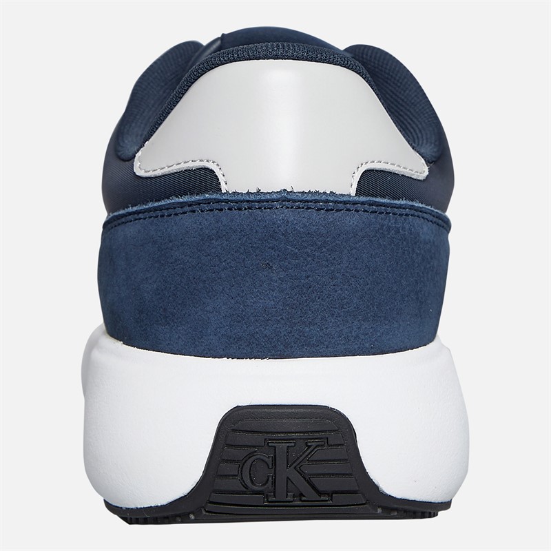 Calvin Klein Jeans Mens Athleisure Trainers Calvin Navy/B White/Oyster Mushroom