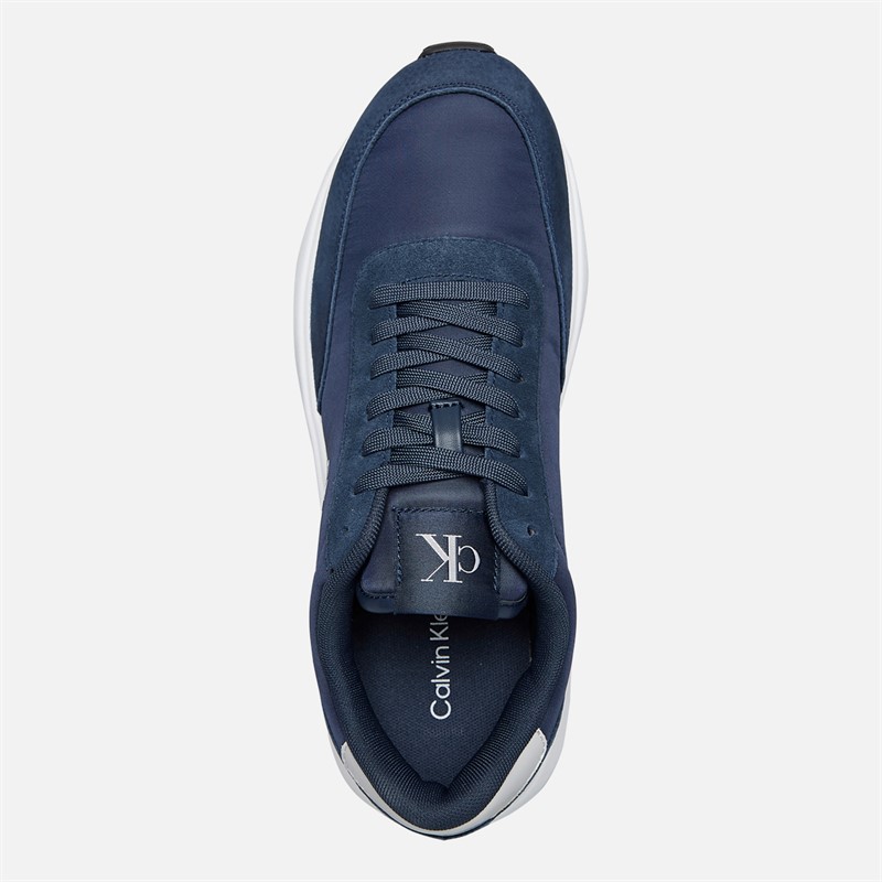 Calvin Klein Jeans Mens Athleisure Trainers Calvin Navy/B White/Oyster Mushroom