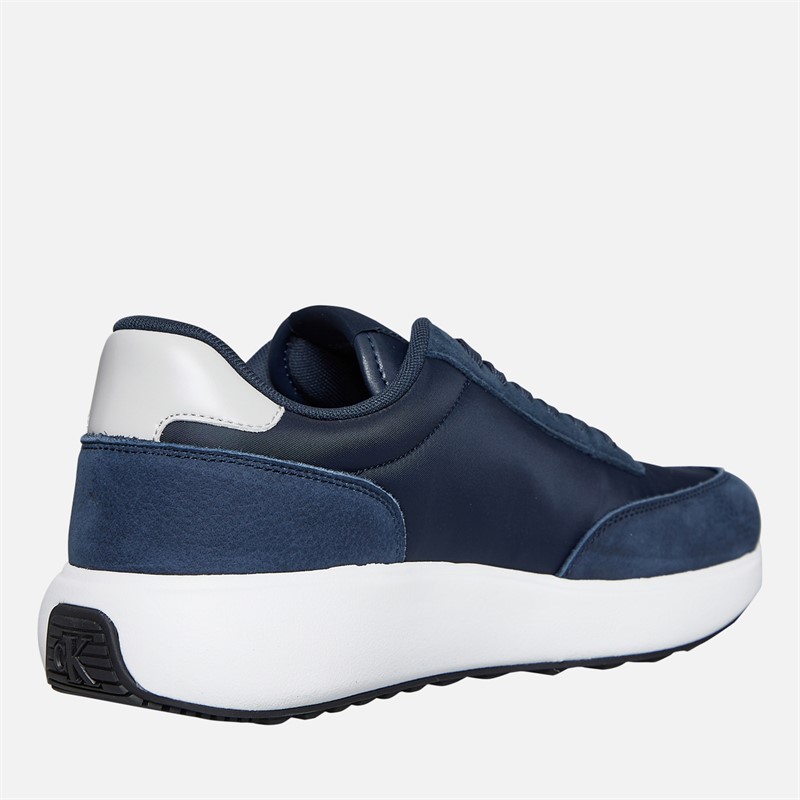 Calvin Klein Jeans Mens Athleisure Trainers Calvin Navy/B White/Oyster Mushroom