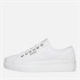 Calvin Klein Jeans Womens Flatform Vulc Trainers Bright White