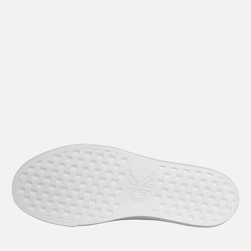Calvin Klein Jeans Womens Flatform Vulc Trainers Bright White