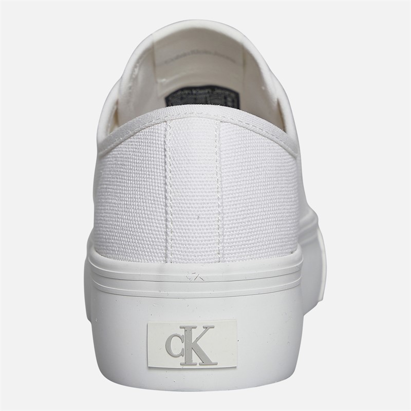 Calvin Klein Jeans Womens Flatform Vulc Trainers Bright White