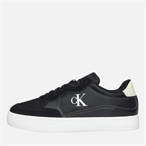 Calvin Klein Jeans Mens Classic Cupsole Trainers Ck Black/White Jade/Wild Lime Ck Black/White Jade/ Wild Lime