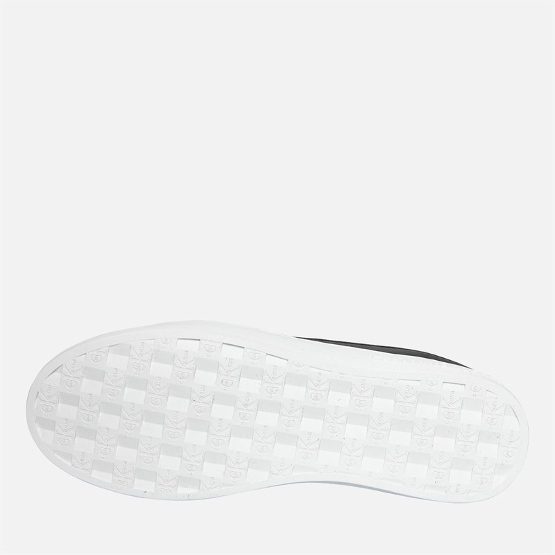 Calvin Klein Jeans Mens Classic Cupsole Trainers Ck Black/White Jade/Wild Lime Ck Black/White Jade/ Wild Lime