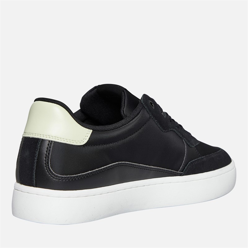 Calvin Klein Jeans Mens Classic Cupsole Trainers Ck Black/White Jade/Wild Lime Ck Black/White Jade/ Wild Lime