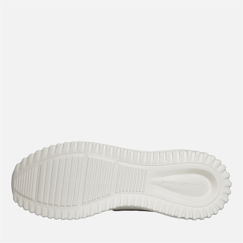 Calvin Klein Jeans Mens Eva Runner Trainers Moonstruck/Creamy White/Orange