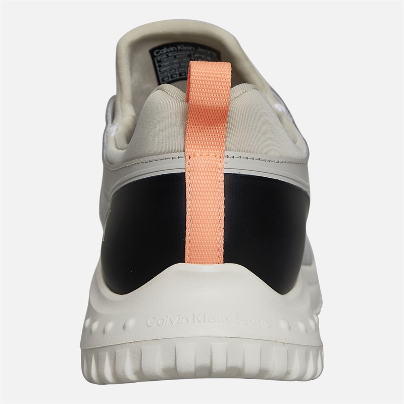 Calvin Klein Jeans Mens Eva Runner Trainers Moonstruck/Creamy White/Orange