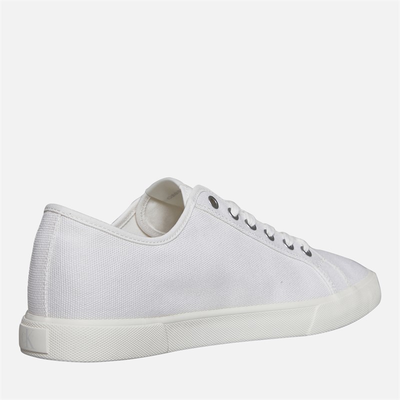 Calvin Klein Jeans Mens Monaco Vulc Trainers Triple Bright White