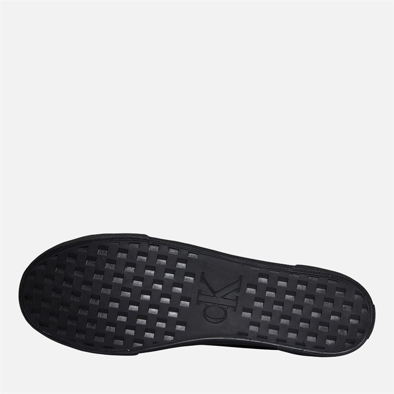 Calvin Klein Jeans Mens Monaco Vulc Trainers Triple Black