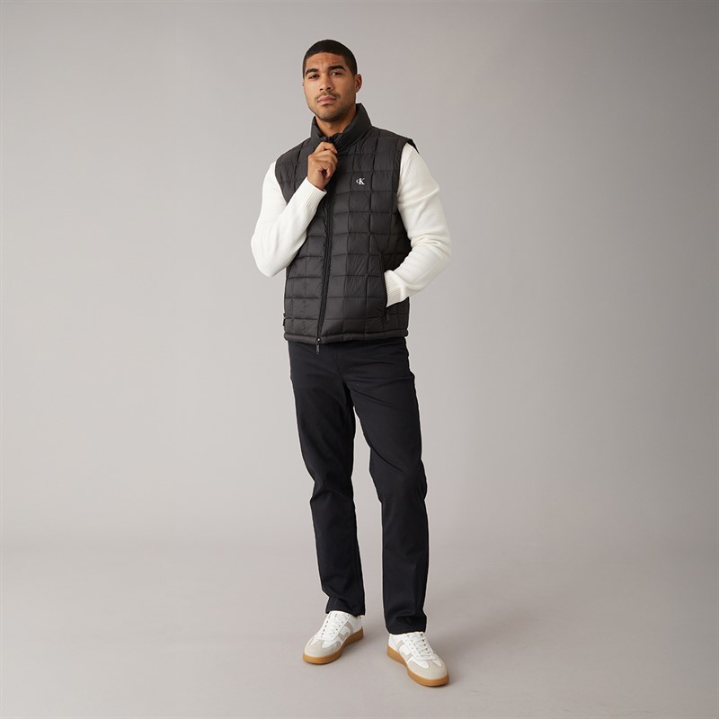 Calvin Klein Jeans Mens Ultra Lightweight Quilted Gilet Black