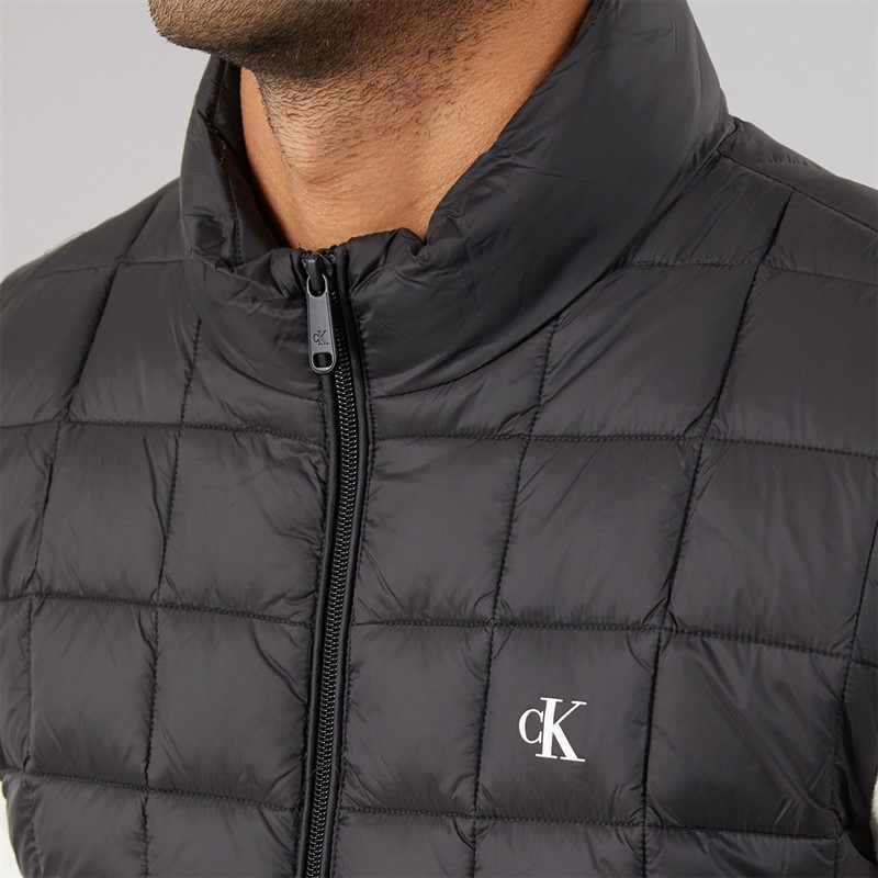 Calvin Klein Jeans Mens Ultra Lightweight Quilted Gilet Black
