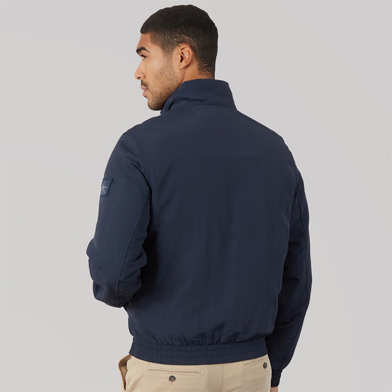 Calvin Klein Jeans Mens Padded Harrington Jacket Dark Sapphire