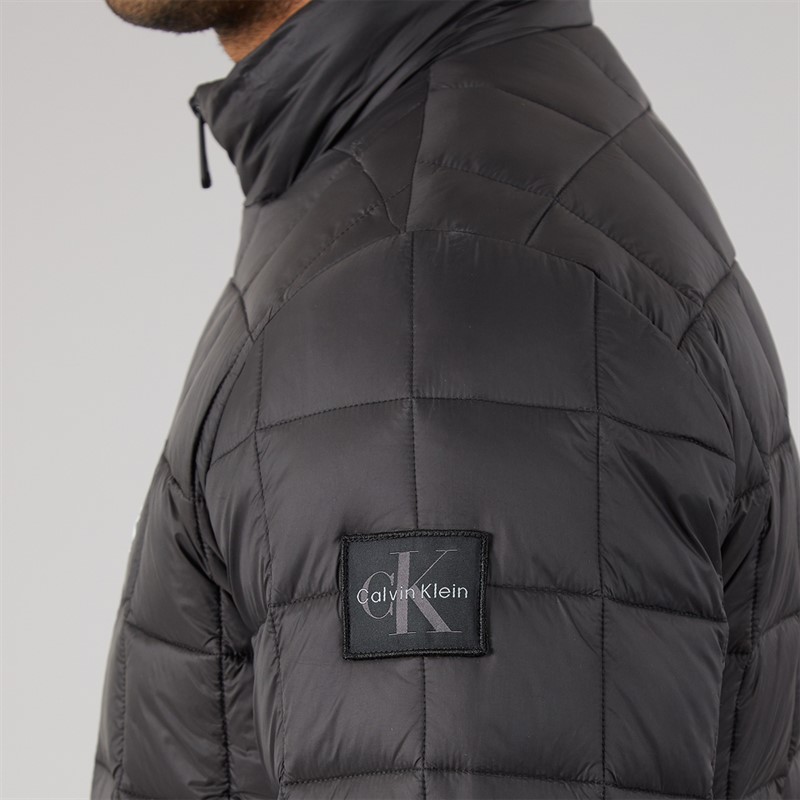 Calvin Klein Jeans Mens Ultra Lightweight Quilted Puffer Jacket Black