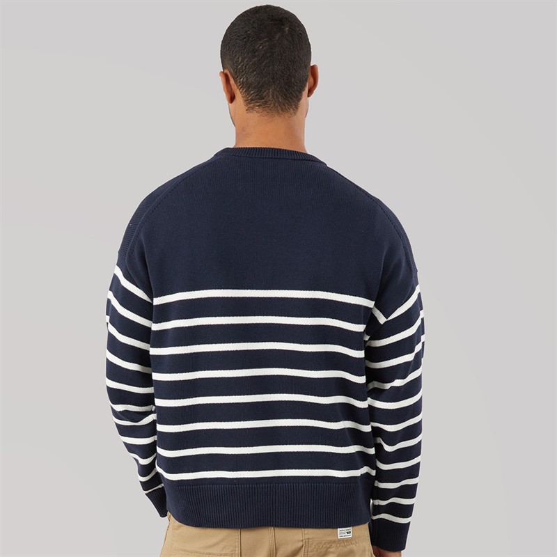 Calvin Klein Jeans Mens Crew Neck Jumper Dark Sapphire