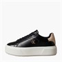 Calvin Klein Jeans Womens Flatform Lace Up Trainers Black/Tuscany