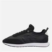 Calvin Klein Jeans Mens Retro Runner Sock Liner Trainers Black/Bright White