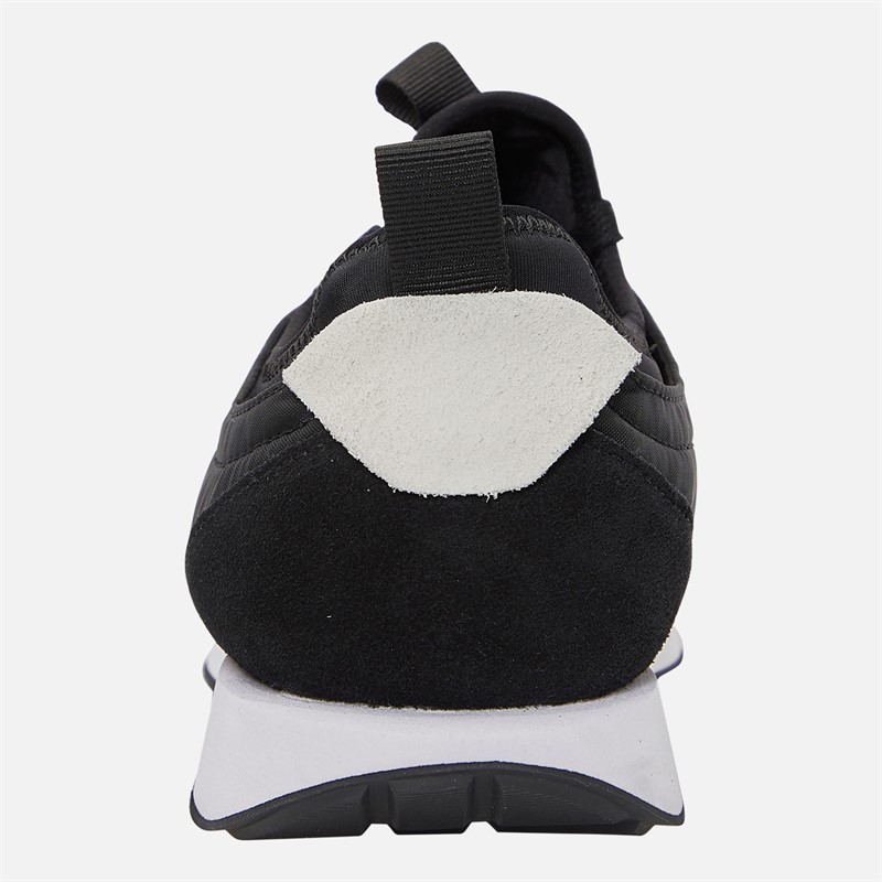 Calvin Klein Jeans Mens Retro Runner Sock Liner Trainers Black/Bright White