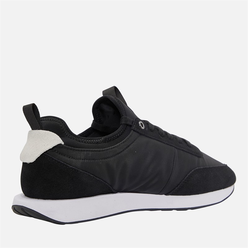 Calvin Klein Jeans Mens Retro Runner Sock Liner Trainers Black/Bright White