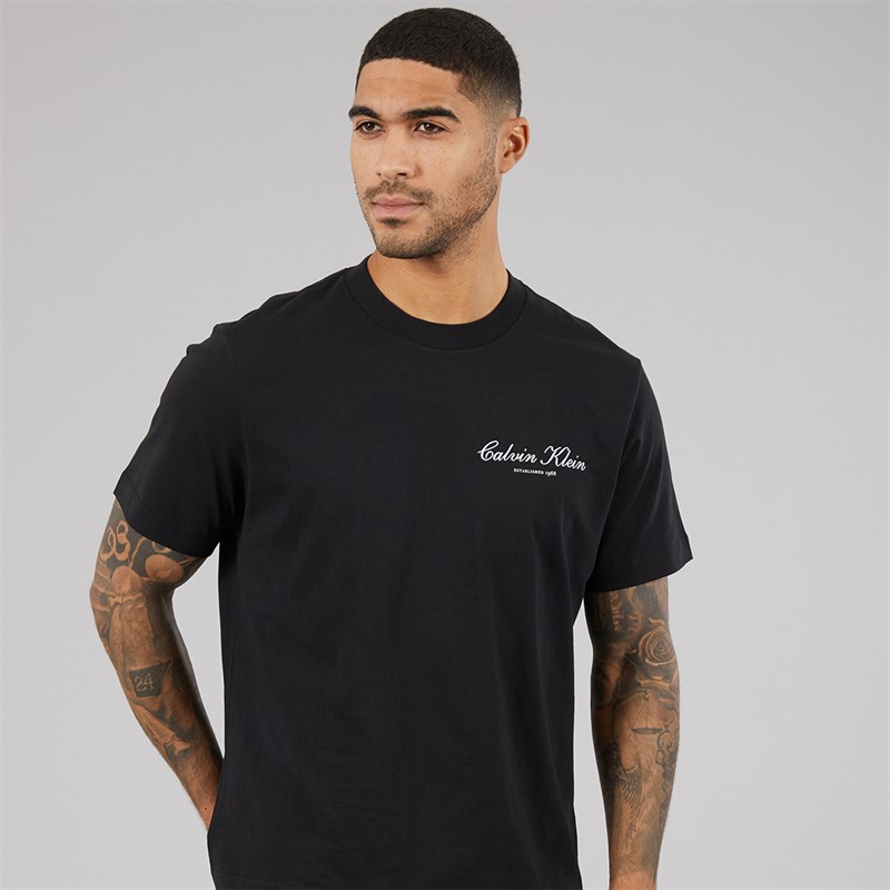 Calvin Klein Jeans Mens 20S March Graphic T-Shirt Black