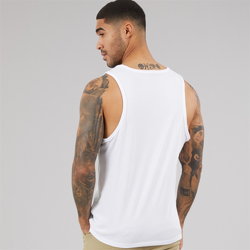 Calvin Klein Jeans Mens 30s Classic Micro Vest Bright White
