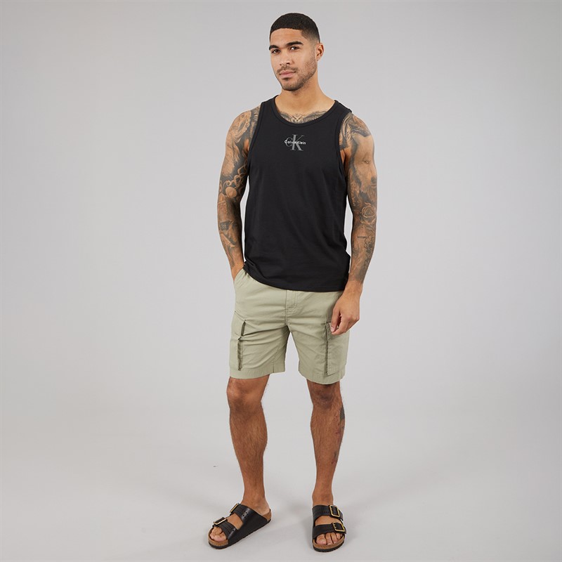 Calvin Klein Jeans Mens 30S Classic Micro Vest Black